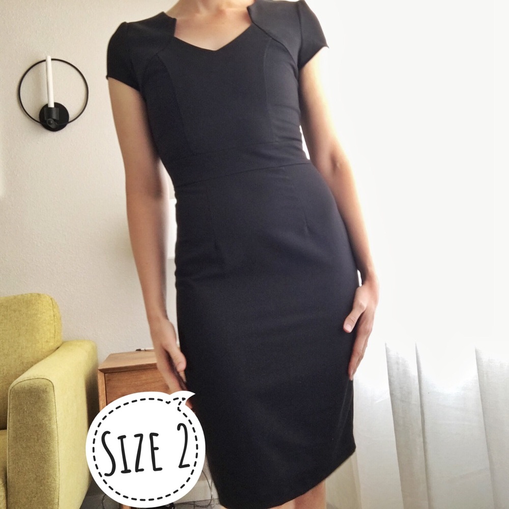 Black sheath dress from ModCloth
